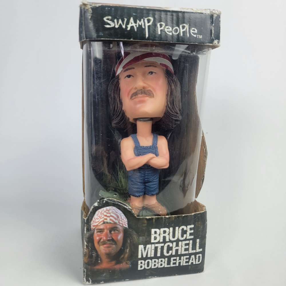 History Channel Swamp People Bobblehead Bruce Mitchell Ripple Junction Alligator
